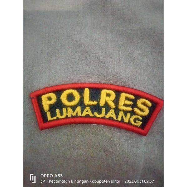 Bordir Timbul Polres Lumajang Jatim