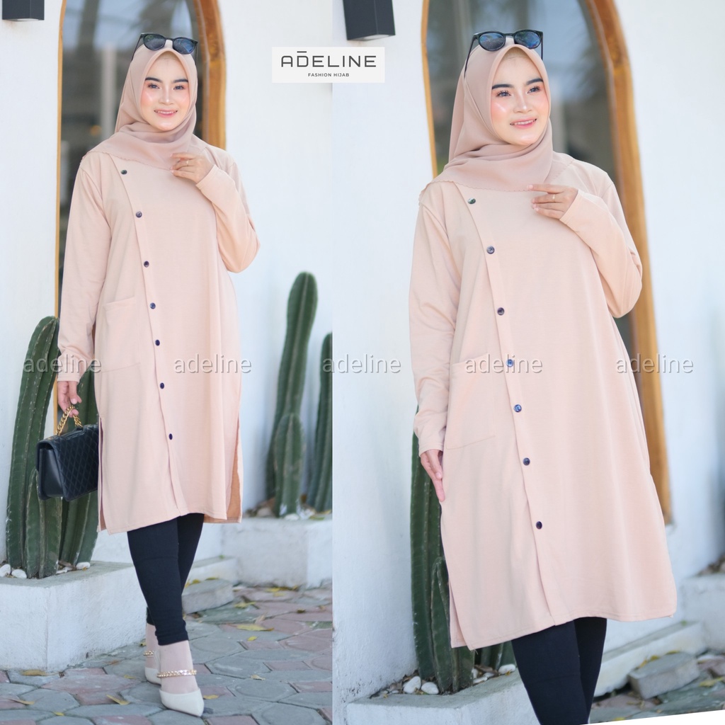 TISYA Tunik LD110  - Tunik JUMBO BIGSIZE OVERSIZE Babyterry Spandex / R.1 - 179-5220