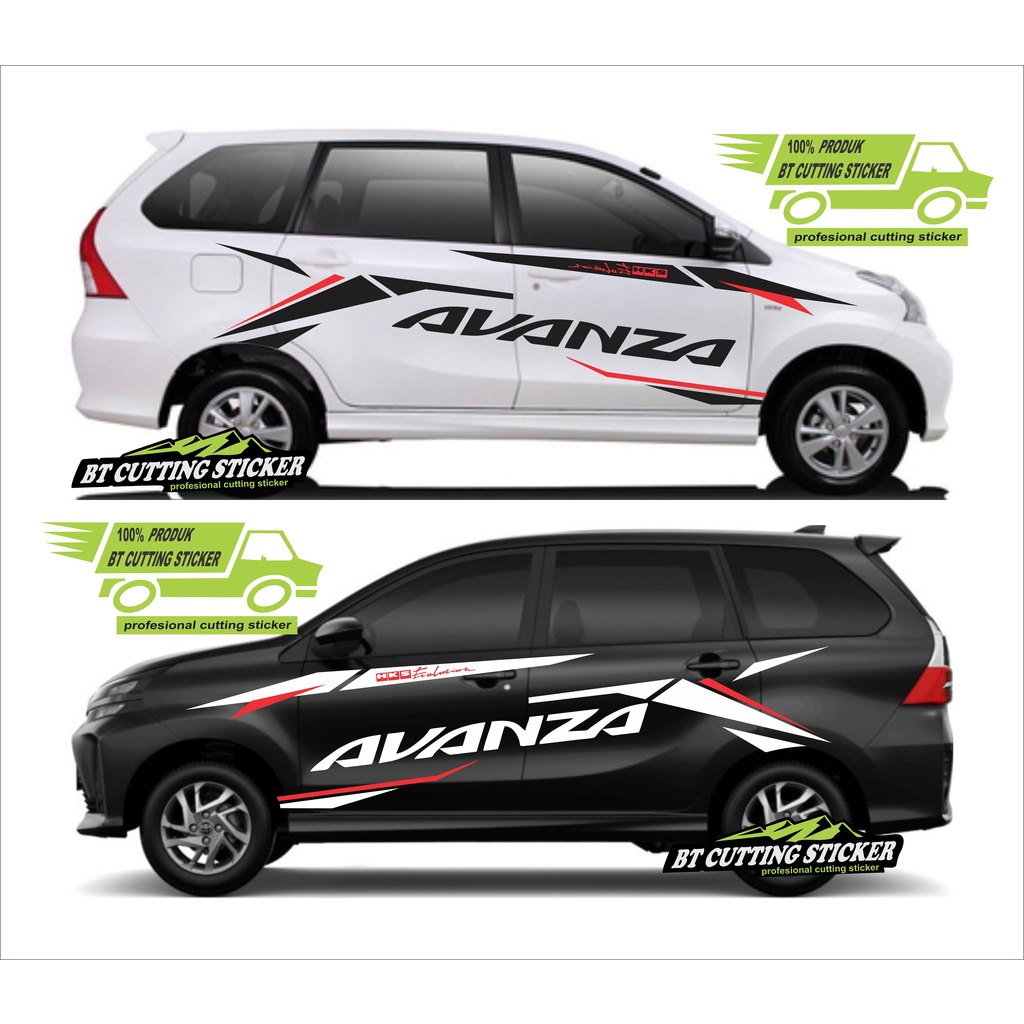 STICKER MOBIL AVANZA STIKER AVANZA STIKER TOYOTA AVANZA STICKER MOBIL AVANZA