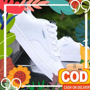 Bersih sol tidak licin / Sepatu pria casual sepatu putih pria sneakers putih HK