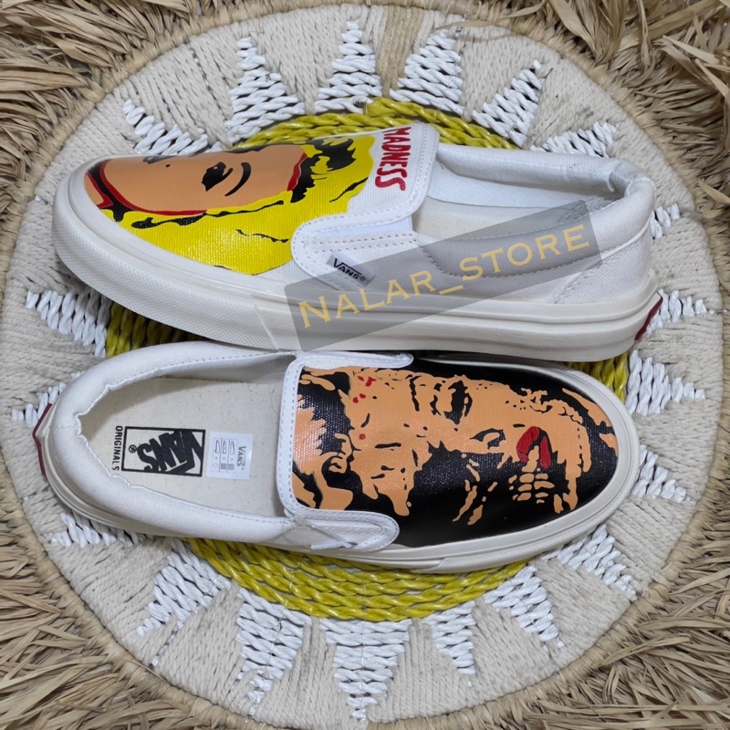 Sepatu Vans Slip On MADNEES Made In China Unisex Pria Wanita //Free kaos kaki &amp; Paperbag