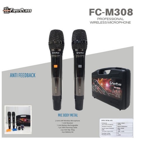 Microphone Firstclass FC M308 Koper Anti-Feedback