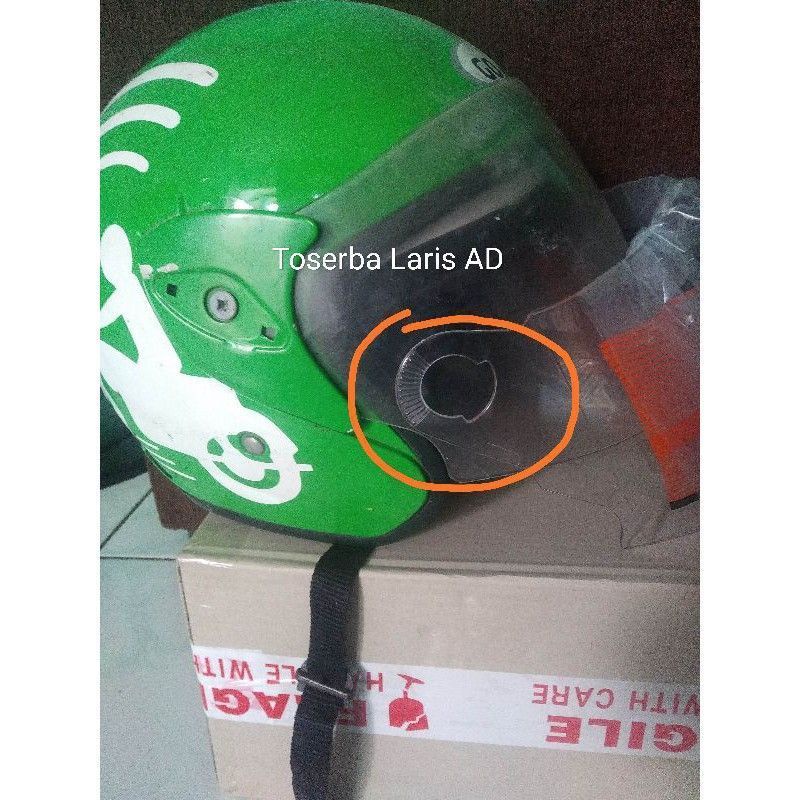 kaca helm ojol / gojek