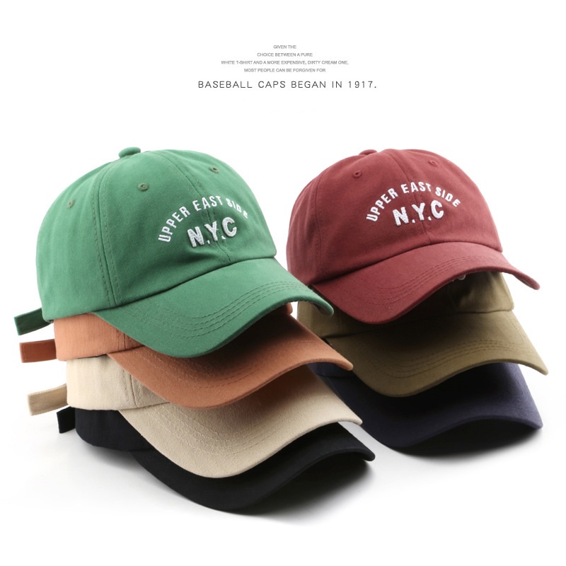 HARSAVENUE-188 Topi Unisex Baseball Import Pria Wanita Fashion Cap Bordir NYC