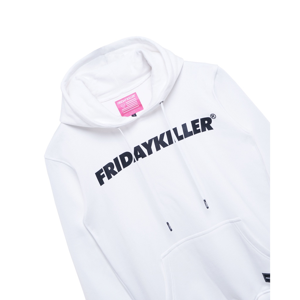 JACKET HOODIE FRIDAY KILLER | NINETEEN 22 WHITE HOODIE