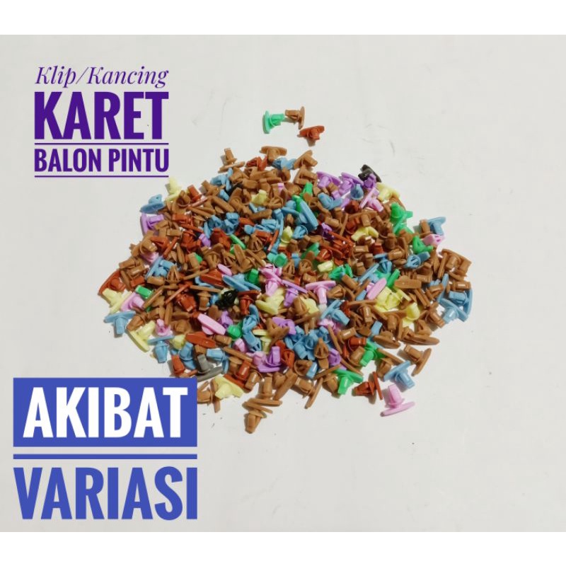 10 Pcs Kancing Karet Balon Pintu Mobil Klip Balon Pintu Mobil