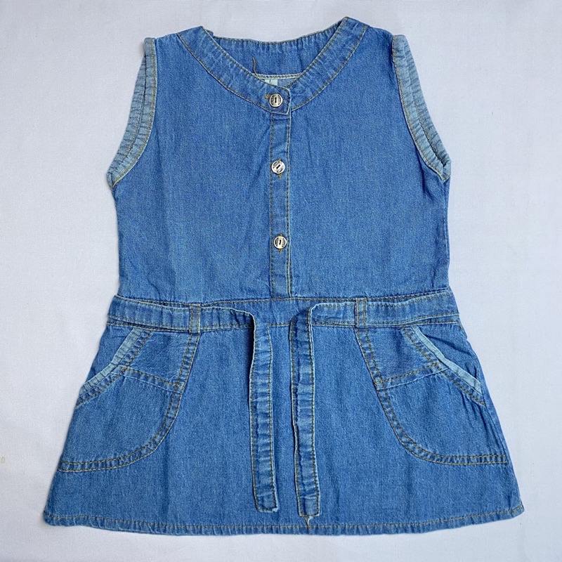 TERMURAH Overal jeans anak  LOL // LED NYALA // 4-10 th overall ecer harga grosir