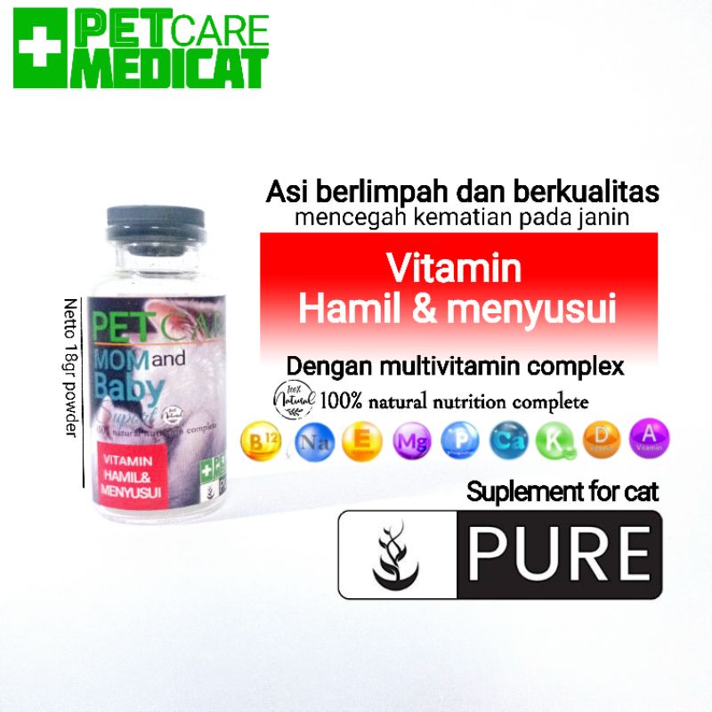 vitamin kucing hamil dan menyusui petcare Mom and baby vitamin kucing hamil vitamin kucing menyusui