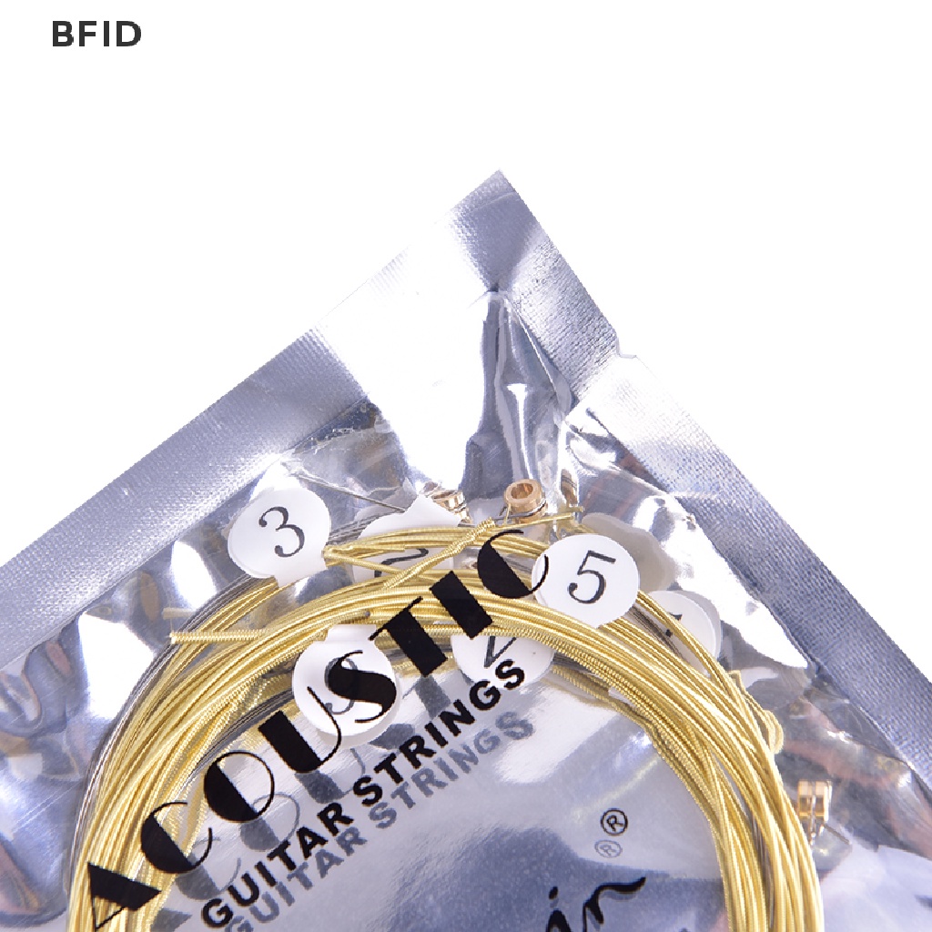 [BFID] 6pcs/set Senar Gitar Akustik Universal Kuningan Hexagonal Steel Core Strings Untuk [ID]