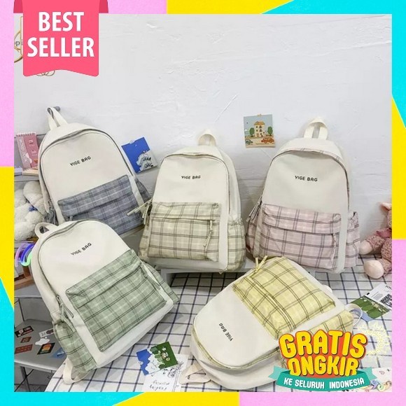 Tas Sekolah Korean Style Tas Ransel Wanita Backpack Korea Fashion Tas Wanita-18888 Tas Ransel Korean