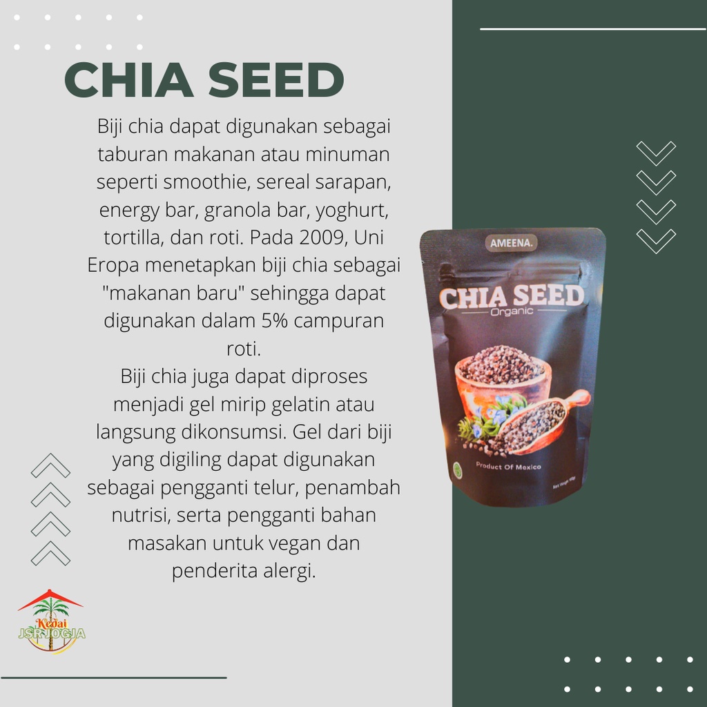 TERMURAHH!! Chia seed organik 100gr