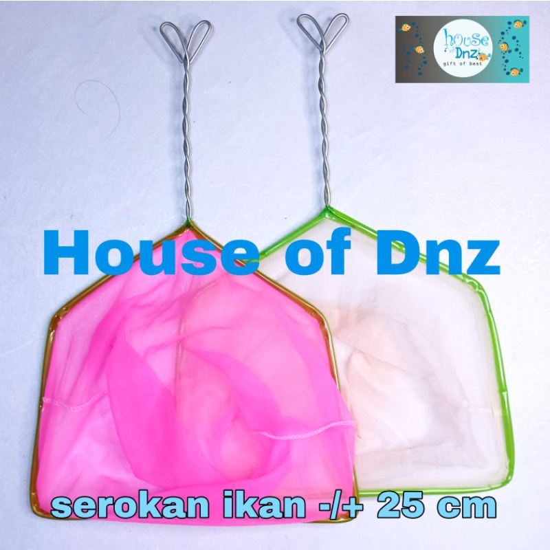 Serokan Ikan 25 cm Seser Halus Saringan Kawat Besar Aquarium