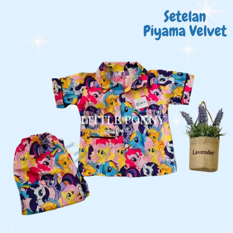 ELBOX Grosir Piyama anak usia 6 sampai 11 Thn/cotton velvet