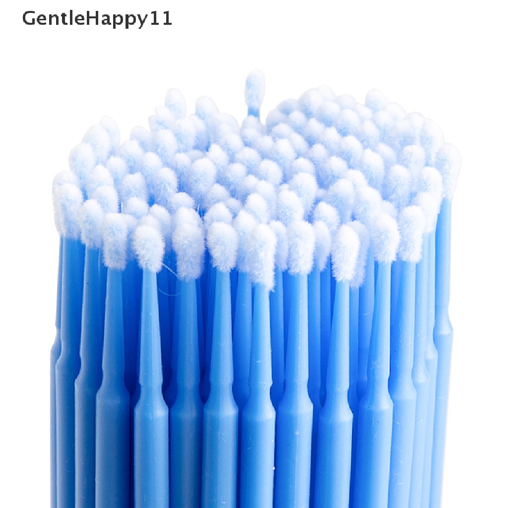 Gentlehappy 100pcs/lot Kuas Cat Sentuh Up Paint Micro Brush Tips Auto Mini Head Brush id