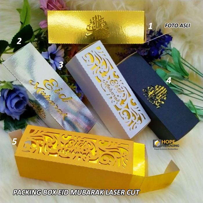 

20Pcs Packing Box Eid Mubarak/ Lebaran/ Idul Fitri Laser Cut Ukur 12X4 045