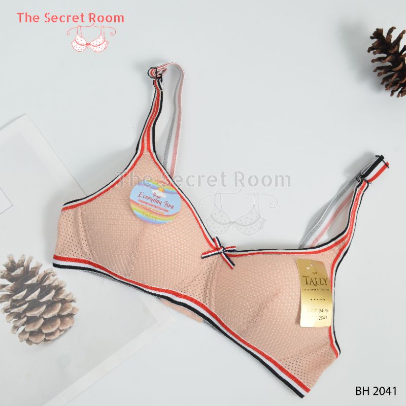 TALLY BRA BH DEWASA/REMAJA ABG 2041 I CUP A | BUSA TIPIS I TANPA KAWAT I SIZE 34 - 36 I BAHAN BERPORI ANTI PENGAP