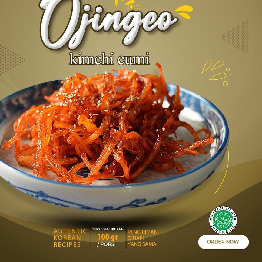 

COD[KF7]-Kimchi Cumi Kering 100Gr Halal Enak