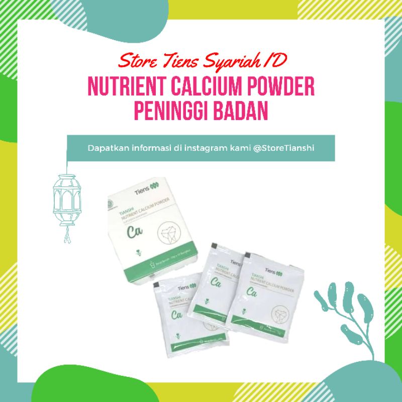 

Susu Kalsium Peninggi Badan | Nutrient High Calcium Powder Tiens Original 100%