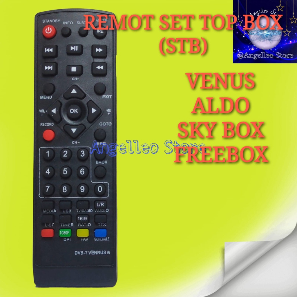 Remot Set Top Box DVB T2~Remote STB DVB T2~VENUS