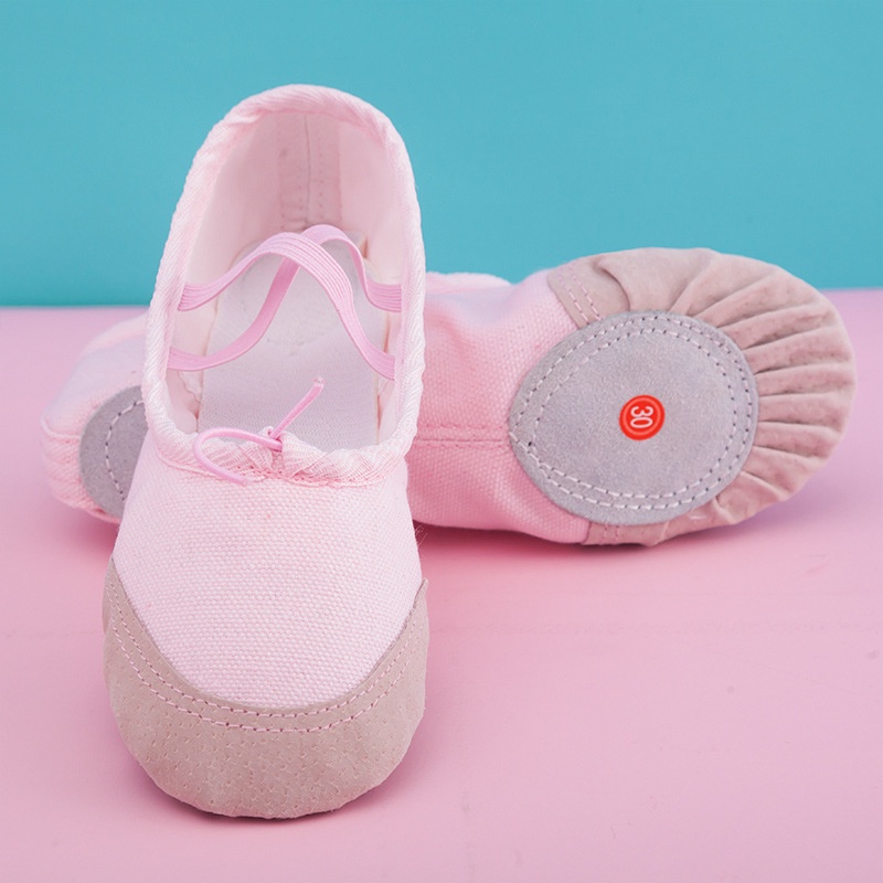 Sepatu Balet Anak Import / Ballet Shoes / Sepatu Balet Balerina Kanvas / Sepatu Nari Soft Shoes