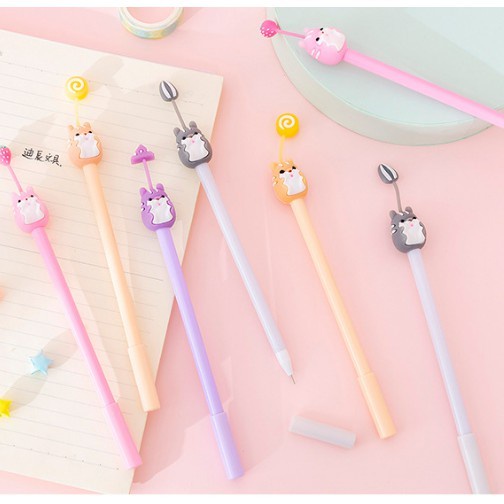 ⭐️𝐈𝐇𝐒 𝟎𝟏𝟖 𝐋𝐚𝐦𝐩𝐮𝐧𝐠⭐️Pulpen Karakter Boneka Buah Pena Gel Motif Karakter Lucu Pen Cute Student Korean