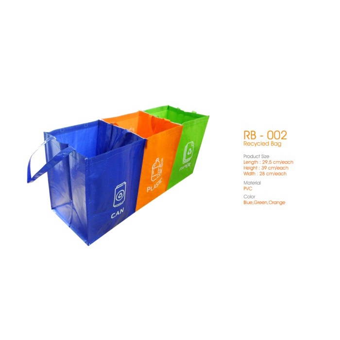 Hab Tempat Sampah Recycle Tempat Gampang Pilah Sampah/ Recycle Bags Rb-002