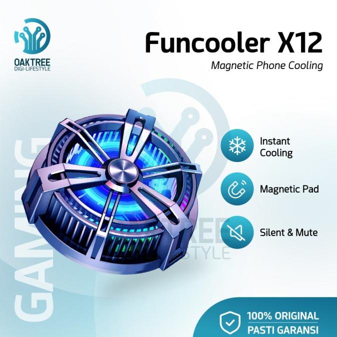 Funcooler X12 Radiator Pendingin HP Magnet Fan Cooler Cooling Fan HP