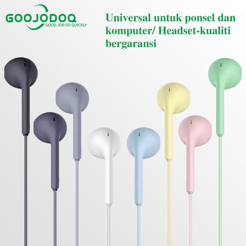 Handsfree Macaron U19 Hifi Macaron Earphone Headset Matte Colour