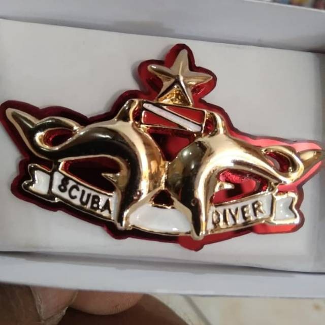 Brevet Wing Scuba Diver Akrilik Mirror