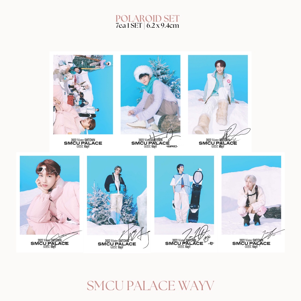 POLAROID WAYV SMCU (ISI 7 PCS + LAMINASI 2 SISI) TANDA TANGAN TTD KPOP IDOL KOREA PREMIUM MURAH UNOFFICIAL KUN TEN WINWIN LUCAS XIAOJUN HENDERY YANGYANG READY STOCK !
