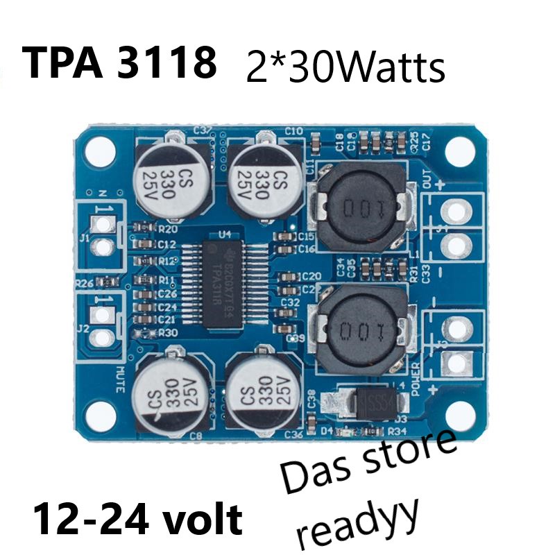 TPA 3118 PBTL mono digital power amplifier board class D 1x60W 12v 24v