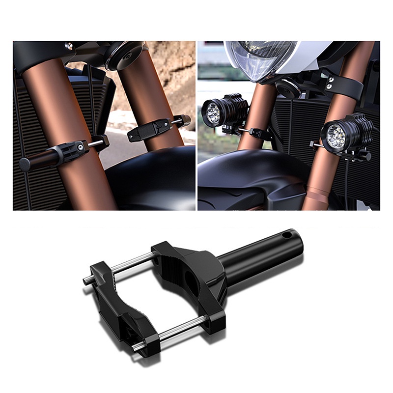 [AIYU] Baju Kaos Distro Pria Wanita Lengan Pendek Bracket Dudukan Universal Untuk Bemper Motor Modifikasi Headlight Stand Spotlight Extension Pole