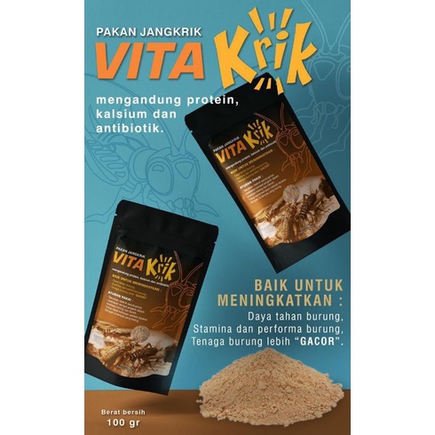 Vitamin Jangkrik Vitakrik 100 gr