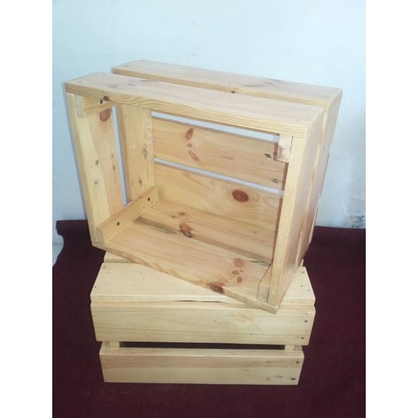 box kayu jati belanda rustic