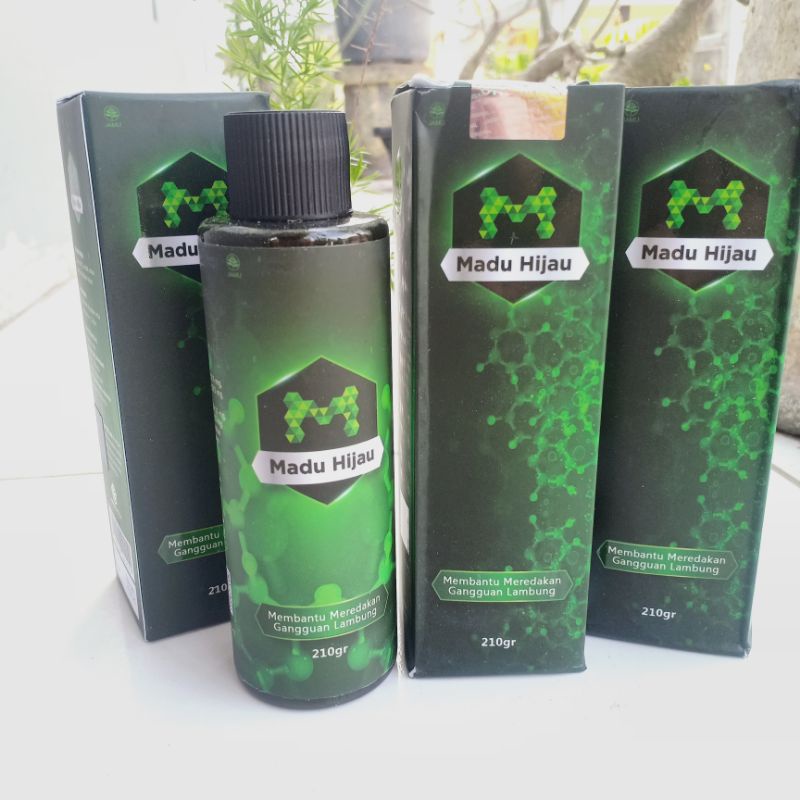 MADU HIJAU HERBAL PUTIH 210ML - Logo M // Untuk lambung - GERD