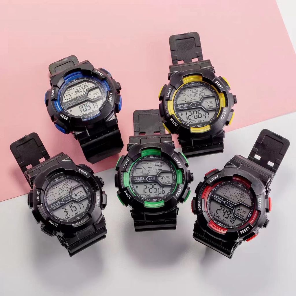 [COD] Jam Tangan Pria Terbaru Digital Sport Rubber Fashion Watch Men Murah