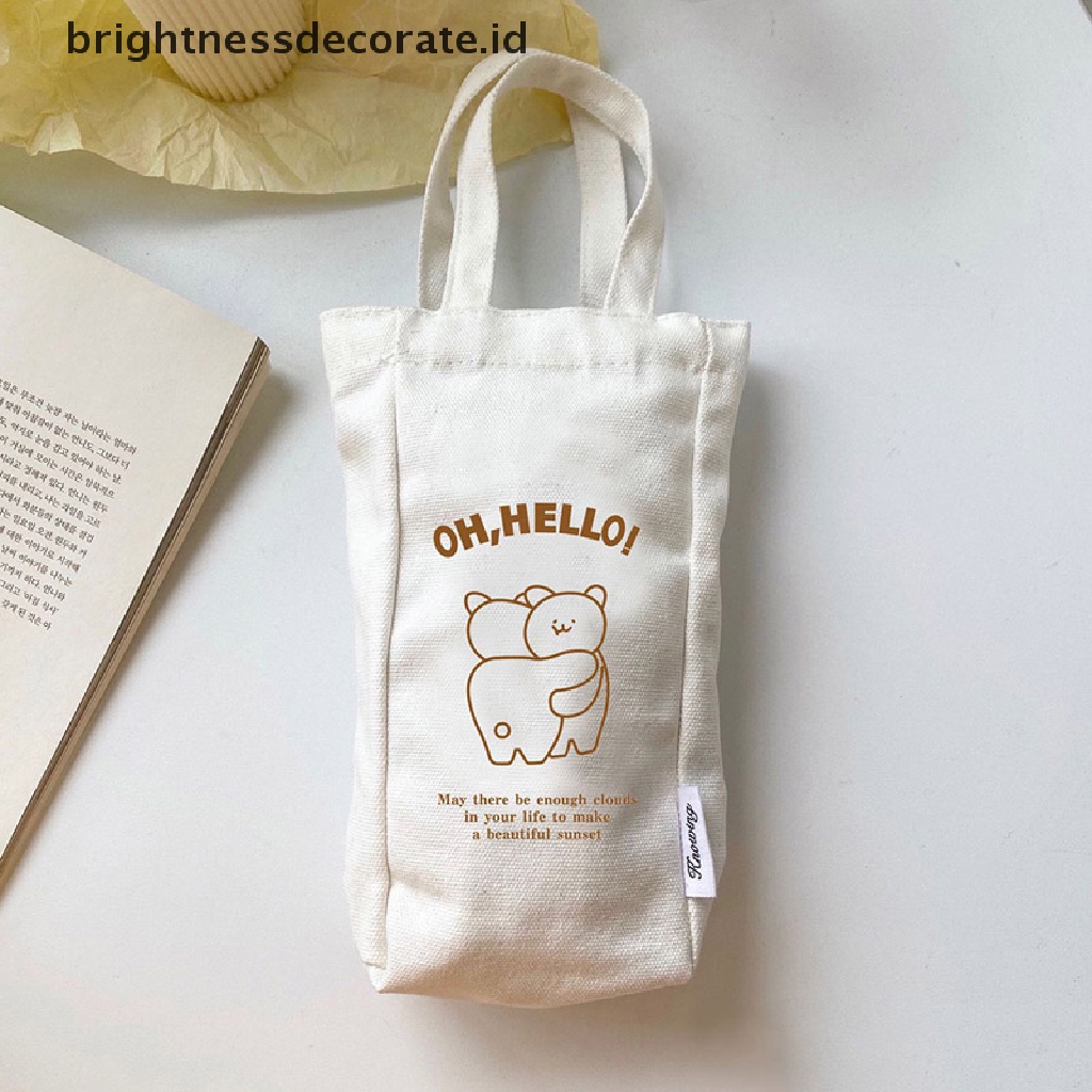 [Birth] Cangkir Stainless Steel Kapasitas Korea Sederhana Lucu Cangkir Siswa Nilai Wajah Tinggi [ID]