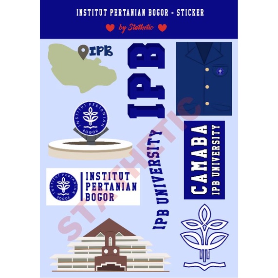 

[STATHETIC] STICKER KISS CUT_UNIVERSITAS (A6)