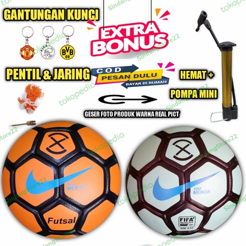 Bola Futsal Murah berkualitas Bonus Pompa Mini - Adidas, Bola Bonus++