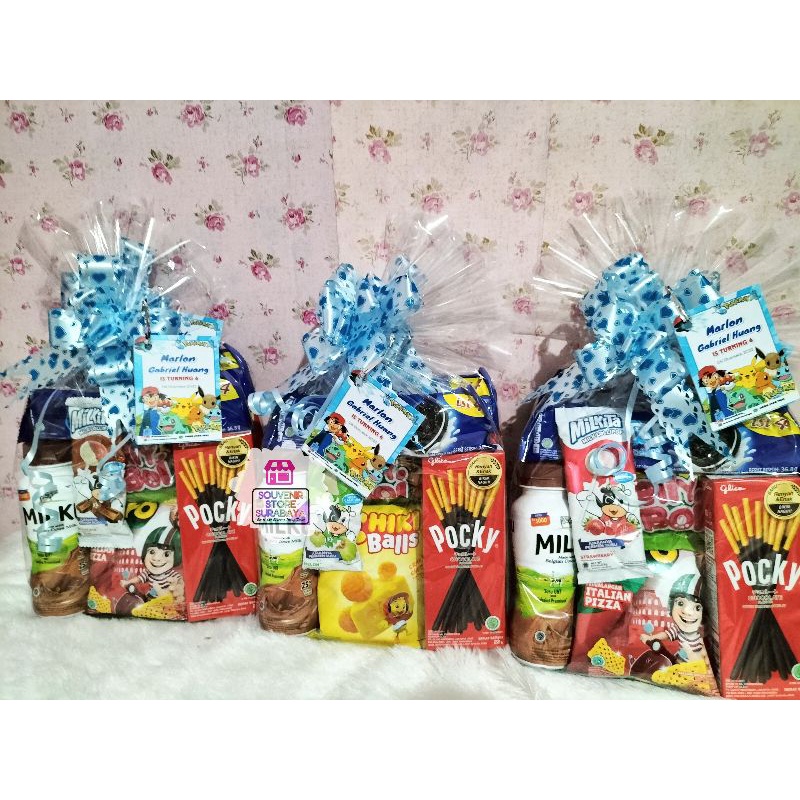 Snack Krep Pocky|| Hampers Birthday Pocky || Bingkisan ulang tahun surabaya murah || Paket goodiebag snack ultah || Snack ultah hemat ekonomis || Paket ulang tahun