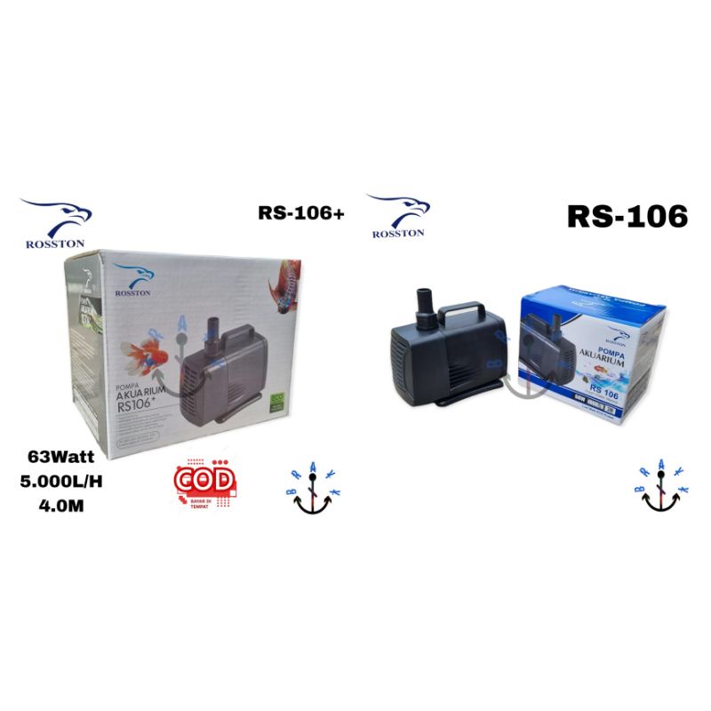 Mesin Pompa Aquarium Filter Berkualitas Rosston RS 106 Low Watt