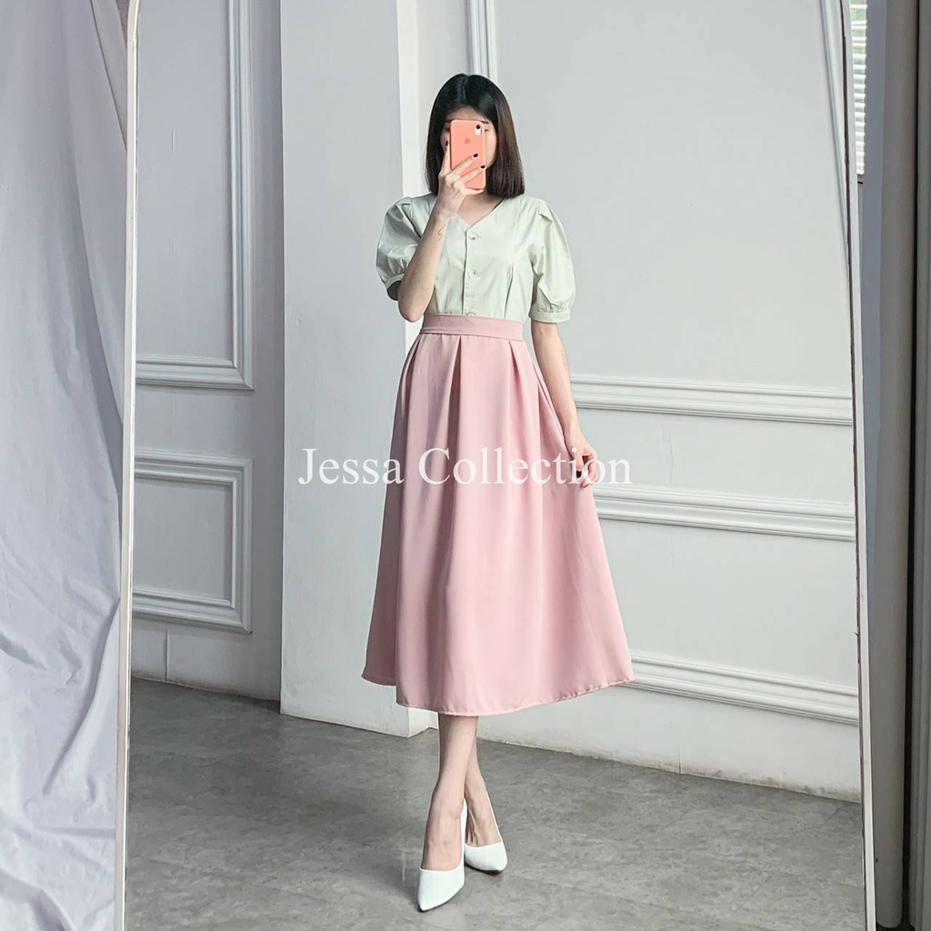 Premium Runaya Plain Skirt TH 774 POLYESTER