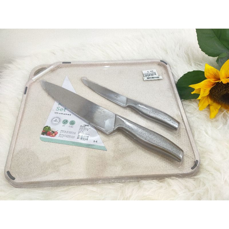 Pisau set dan talenan Cooking color