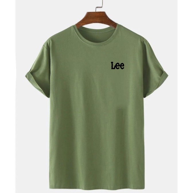 Kaos Baju Oblong Pria Lengan Pendek Lee Tshirt Atasan Cowok Pakaian Distro Termurah Cod
