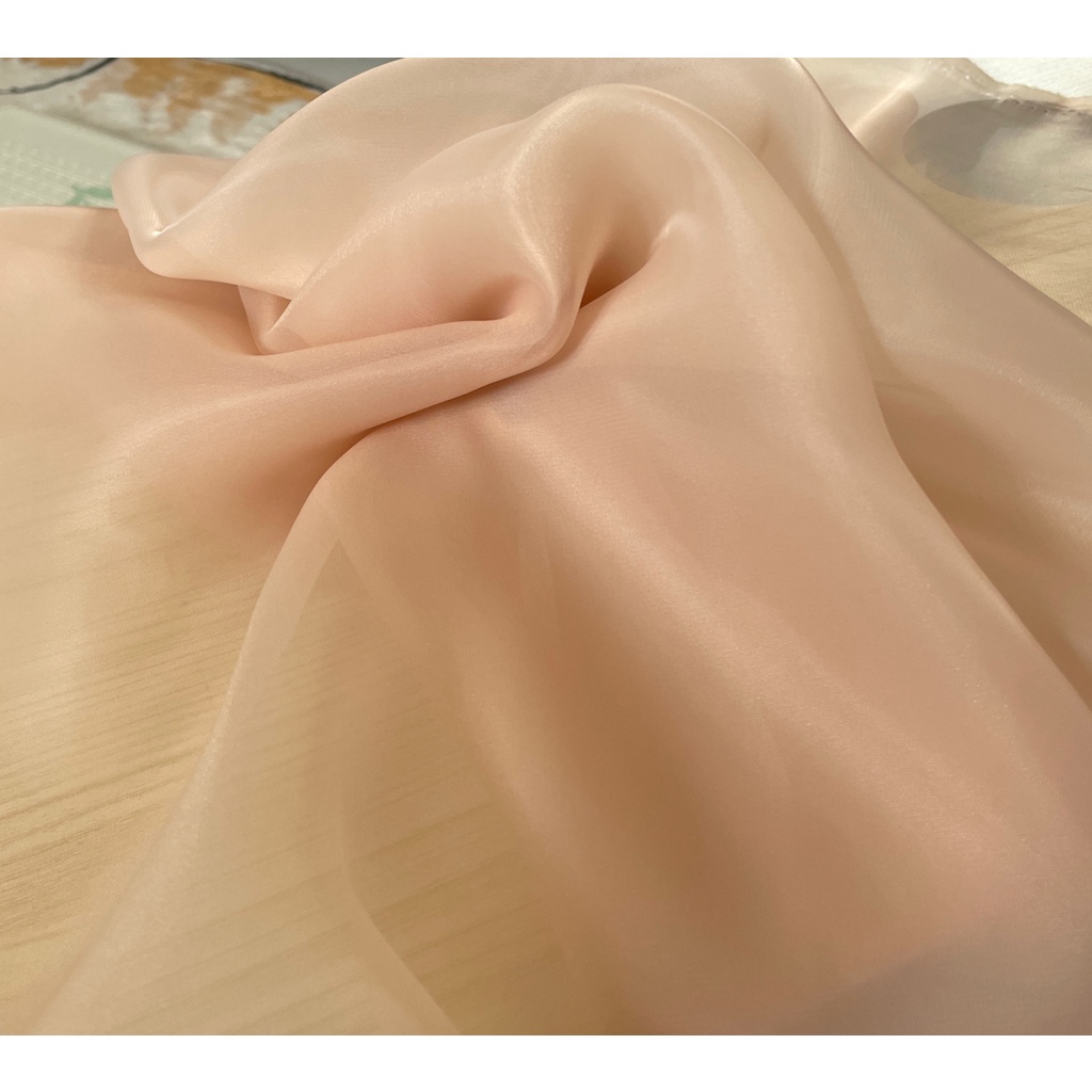 Kain Organza Organdi Polos Premium Silk Kain Kaca 1/2 Meteran