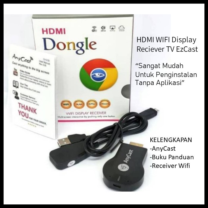 HDMI Dongle Anycast Wifi Display Receiver Wireless TV MiraCast Mirror