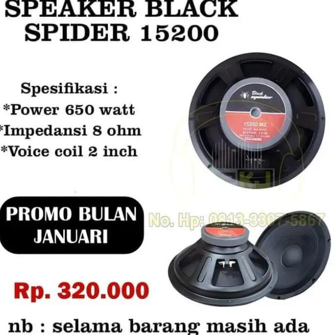 SPEAKER BLACK SPIDER 15INCH 15200 M speaker speker black spider 15200 .