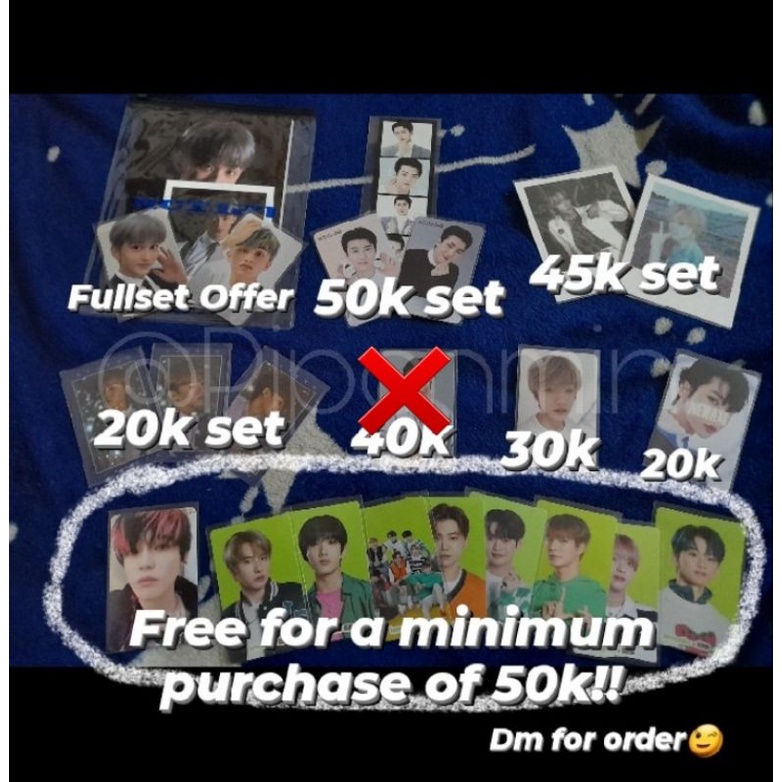 wts pc official sehun whitelab / mark127 sg21 photopack / pola jisung chenle / sg chen / jisung cafe