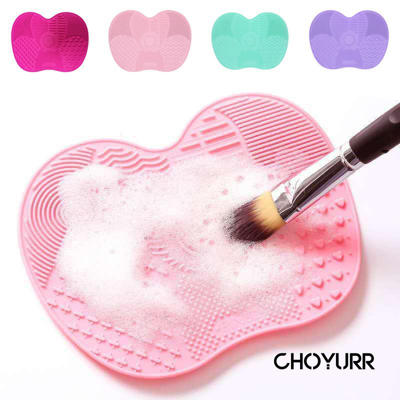 【COD】Alat Pencuci Kuas Makeup / Rinse Pembersih Kuas Makeup / Silicone Pad / Silika Gel Pembersih Brush / Brus Cleaner / Pembersih Brush Make Up Brush Cleaner Pad -CH