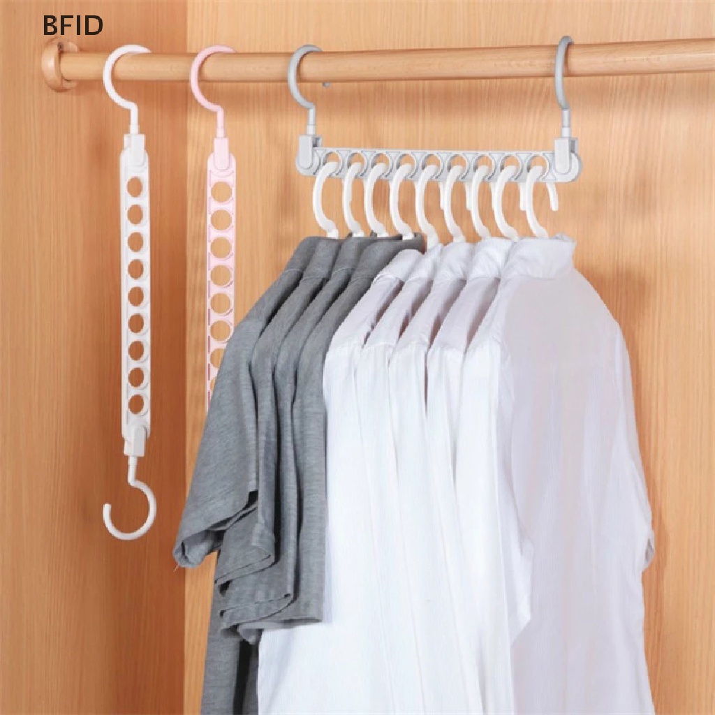 [BFID] Gantungan Baju Ajaib 9lubang Multifungsi folding hanger rotag Gantungan Baju [ID]